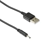 Kingfisher Technology 90cm USB 5V 2A PC Black Charger Power Cable Lead Adaptor (22AWG) for HANNspree HANNSPAD 133 TITAN 2 SN14TP1B Tab