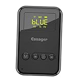 Baoblaze 2-in-1 Bluetooth 5.0 Sender Empfänger Audio Adapter, TF-Kartensp