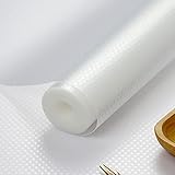 Freshtour Schubladenmatte Antirutschmatte Schubladen Schrankpapier Zuschneidbar 60x500CM EVA Wasserfest Nicht Klebende für Schrank Regale Küche Schubladeneinsatz Kühlschrank Küchenschränke Transp