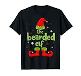 Weihnachtspyjama mit der Aufschrift 'The Bearded Elf', englischsprachig T-S