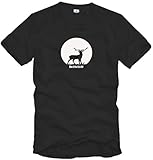 Nachtschicht - Jäger T-Shirt Geschenke Jäger Jagd Geschenke Jagd Zubehör (Schwarz, 3XL)