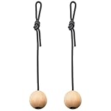 GOATu Trainingskugeln Fingertrainer Holz 7cm 70mm, Klettergriffe Klettertraining, Griffkraft Trainer Unterarme, Kletterer Boulder Ninja Warrior, Klettertraining Klimmzüge, Hangboard Fingerboard (7 cm)