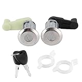 Autotürschloss-Kit, Paar Türschlosszylinder-Kit mit Schlüssel 7701468981 Passend für Megane I Scenic I Clio II T