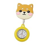 AOINHIOU Brosche Hängen Taschenuhr,Herren Damen Analog Uhr - Revers Pin Klammer On Brosche Hängen Taschenuhr/Krankenschwesteruhr/Pulsuhr,Tolles Geschenk
