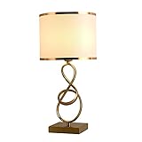 TongLingUSL Tischlampe, Schlafzimmer Tischlampe, Nachttischlampe, Wohnzimmer-Studie Lampe, Metall-Tischleuchte mit LED-L