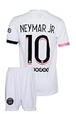 IHIMI Paris Neymar Jr Kinder Trikot #10, 2021/2022 Saison, Auswärts, Komm mit Shorts und Socken Fußballfans (2-3 Jahre,104)