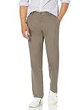 Amazon Essentials Herren-Chino-Hose mit gerader Passform, knitterfrei, flache Vorderseite, Beige (Taupe), 32W x 30L