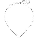 Collier Halskette 2 Herzen mit Stern aus 925 Silber rhodiniert 38-43