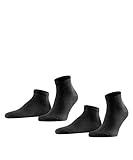 FALKE Herren Happy 2-Pack M SN Socken, Schwarz (Black 3000), 43-46 (2er Pack)