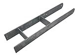 H-Anker Pfostenträger feuerverzinkt 116/600 mm H-Träger Pfostenanker Carp