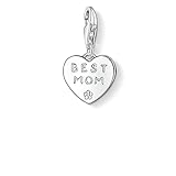 Thomas Sabo Damen Charm-Anhänger Beste Mutter Best Mom Charm Club 925 Sterling Silber 0821-001-12