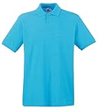 Fruit of the Loom Premium Polo Azurblau 3XL