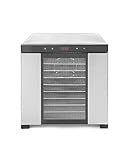 HENDI Dörrautomat, Dehydrator, Dörrgerät, 10 Blechen, für Lebensmittel, Obst- Fleisch- Früchte-, Gemüse-, Fisch-, Kräutern Trockener, 230V, 1000W, 417x535x(H)430mm, E