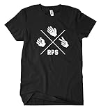 Rock Paper Scissor T Shirt Fun Cult Fun Party Holiday Game Slogan Paper Stone Men T Shirt 100% Cotton Sleeve Shirt Black XL