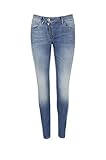 G-STAR RAW Damen Lynn Zip Mid Waist Skinny Jeans, Blau (medium aged 7802-071), 28W / 34L