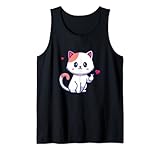 Cat Kpop Finger Hand Herz Schild – niedliches K-Drama Koreanische Liebhaber Tank Top