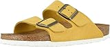 BIRKENSTOCK Arizona Veloursleder Nude - Softfußbett - Damen Pantoletten, 42 EU,Beig