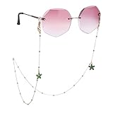 LIKGREAT Brillenkette für Damen, Gesichtsmaske, Gliederketten, Sonnenbrillenhalter, KC, vergoldet, starfish, 42