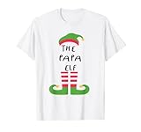 Pyjama-T-Shirt, Motiv: Papa Elf T-S