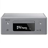 Denon CEOL-N10 Audio-Empfänger mit CD-Player, HiFi-Verstärker für TV-Sound, Bluetooth, 2x optischer Eingang, Google Assistant/Siri/Alexa kompatibel, Musik-Streaming, HEOS Multiroom - Farb