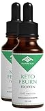 Keto FBurn Tropfen | Ketogen K Drops | Ketose Liquid | Kohlenhydratblocker | schnell und extrem | Einfach | 10 ml (2x)