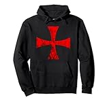 Kreuzritter Tempelritter Kreuz Krieger Freimaurer Symbol Pullover H