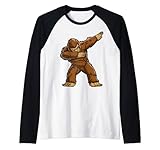 Dabbing Bigfoot Funny Sasquatch Boys Men Dab Dance Monster Rag