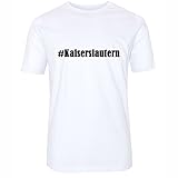 T-Shirt #Kaiserslautern Größe L Farbe Weiss Druck schw