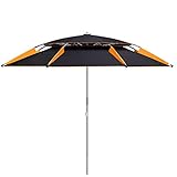 plhzh Angelschirm Wasserdicht Regenschirm Angler Campingschirm 2m/2.2m/2.4m/2.6m Angelausrüstung Karpfenang