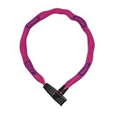 ABUS Kettenschloss Catena 6806K Neon Pink – Fahrradschloss mit Kunststoffummantelung – ABUS-Sicherheitslevel 6 – 75 cm – Pink