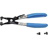 BGS 473 | Schlauchklemmenzange | 200 mm | Ratschenfunktion | inkl. auswechselbare Backen (2 Paar) | Schlauchklemmen-Zang