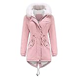 Teddymantel Frauen Lang Braun Neu WeinRot Plüschjacke Plüsch Oberbekleidung Kunstpelzjacke Wintermantel Zip Hoodie Teddy Jacke Full Zip Winterjack Coat Fleecejacke Kapuzenmantel Plü