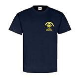 Kampfschwimmer Kompanie Eckernförde BW Marine Wappen Abzeichen T-Shirt #18333, Größe:XL, Farbe:Dunkelb