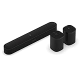 Sonos Beam (Gen 2) (Black, 5.0 (Beam+2X One Gen2))