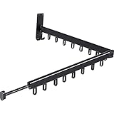 Wandmontierter faltbarer Wäscheständer, Einziehbare Kleidung Trockengestell für Balkon MUltroom Schlafzimmer Wandmontage Spair Saver Heavy Duty Wäscherei Kleiderbügel Rack mit Handtuchbar, zusammenk