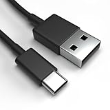 USB-C Ladekabel für ZTE Grand X 4 Schwarz 1 m Handy Schnellladekabel Datenkab