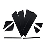 XIAOJIE Auto-Aufkleber Fahrzeugfenster-Säulen-Zierkits für Mazda 3 Axela 2014-2017 Pack-Kunststoff-Set Autodek
