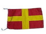 Brass Blessing R Marine Code Marine-Flagge, 100% Baumwolle, 20,32 x 33 cm, nautisch/Boot/Maritim (5042)