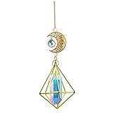 Hotaden Crystal Suncatcher Anhänger 36cm Hängende Prismen Ornament Rainbow Maker Für Gartendekoration O