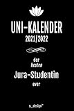 Studienplaner / Studienkalender / Uni-Kalender 2021 / 2022 für Jura-Studentin (ab Sommersemester 2021): Semester-Planer / Studenten-Kalender von April 2021 bis April 2022
