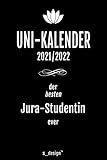 Studienplaner / Studienkalender / Uni-Kalender 2021 / 2022 für Jura-Studentin (ab Sommersemester 2021): Semester-Planer / Studenten-Kalender von April 2021 bis April 2022