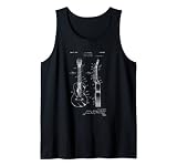 E-Gitarre Skizze Gitarrist Geschenk Gitarrenspieler Musiker Tank Top