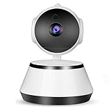 Drahtlose Wifi-Überwachungskamera, V380 720P Nachtsicht Zwei-Wege-Gesprächsüberwachung Bewegungserkennung Alarm Haustier Babyphone,C