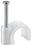 Goobay 17079 Kabelschelle für Kabel mit Kabeldurchmesser bis max. 7,0 mm weiß (100 Stück)