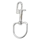 Harilla Edelstahl Schwenkösen Karabinerhaken, Heavy Duty Scuba Diving Clips, Federschnallen für Vogelhäuschen Haustierketten Hundeleinen Schlüsselanhänger Und - 110mm Single E