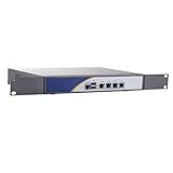 Firewall Hardware, Pfsense, OPNsense, Mikrotik, VPN, Network Security Appliance, Router PC, Intel 4 Cores J4125, RS17, 4 x Intel Gigabit LAN/2USB/COM/VGA/2 x Reserved Fan,(4G RAM/128G SSD)