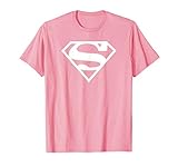 Supergirl White & Pink Shield T-S
