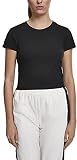 Urban Classics Damen Ladies Stretch Jersey Cropped Tee T-Shirt, Black, L