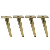 Möbelfüße Haarnadel Tischbeine Schwarz Stahl/Metall Diagonale Stützfüße Moderner Industrieller Mid Century Style for DIY Möbel Couchtisch Schreibtischschränke (4er Pack)