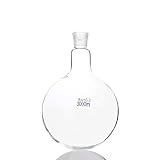LILIS SPSTE Laborgeräte. 3000ml Siedekolben Single Standard Mund, Joint 29/32, Round Bottom Einzel Neck Destillierkolben Destillierapparat (Capacity : 3000ml)